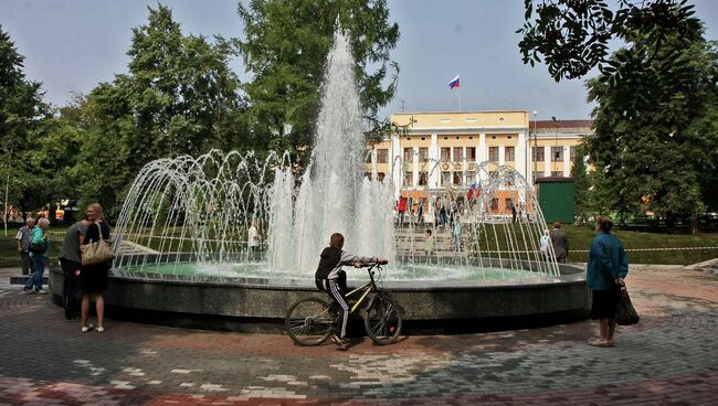 Сквер в Новосибирске