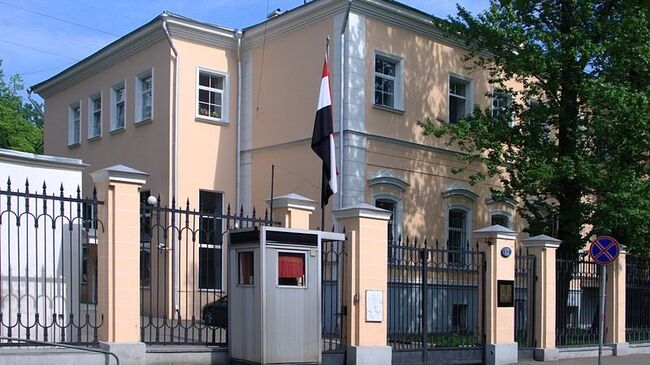 Здание посольства Египта в Москве (Кропоткинский переулок 12). Архивное фото