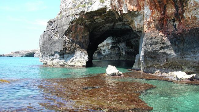 Скала в Адриатическом море