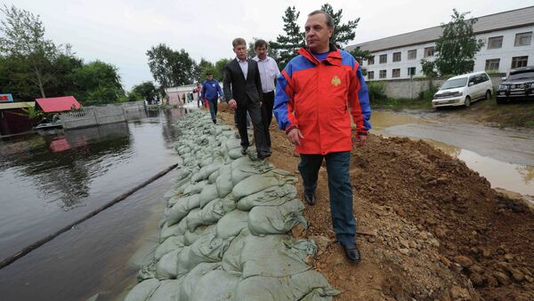 Министр МЧС России Владимир Пучков прибыл в район паводка на Дальнем Востоке