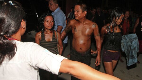 Пострадавшие при столкновении парома и сухогруза на Филиппинах