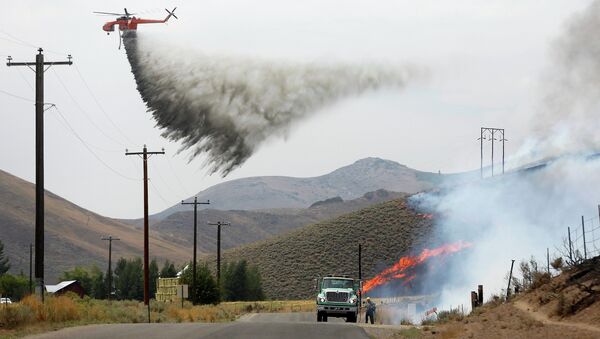 Природный пожар в штате Айдахо