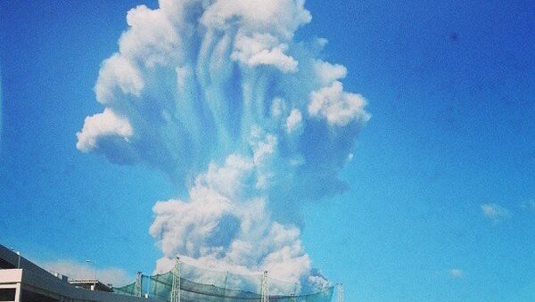 Японский вулкан Сакурадзима выбросил пятикилометровый столб пепла