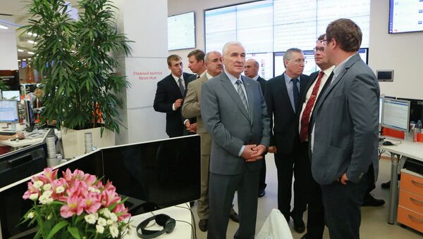 Президент Южной Осетии Леонид Тибилов посетил российское агентство международной информации РИА Новости