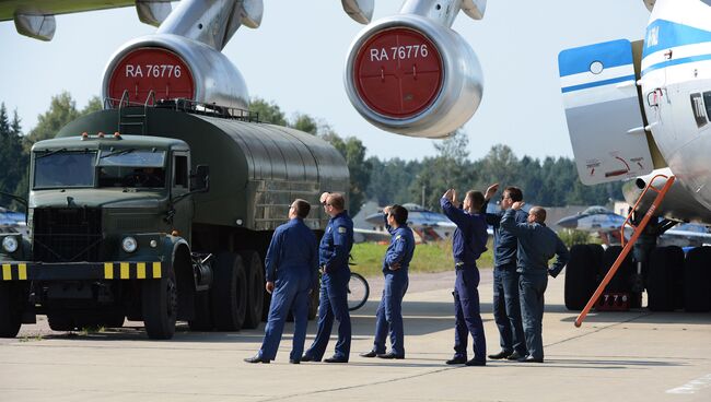 Тренировочные полеты участников авиасалона МАКС-2013