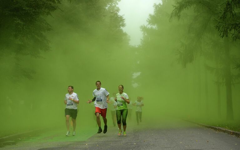 Красочный забег в Лужниках Красочный забег в Лужниках