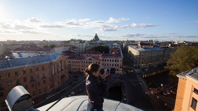 Прогулка по крышам Петербурга