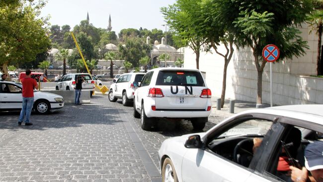 Инспекторы ООН по химическому оружию в Дамаске