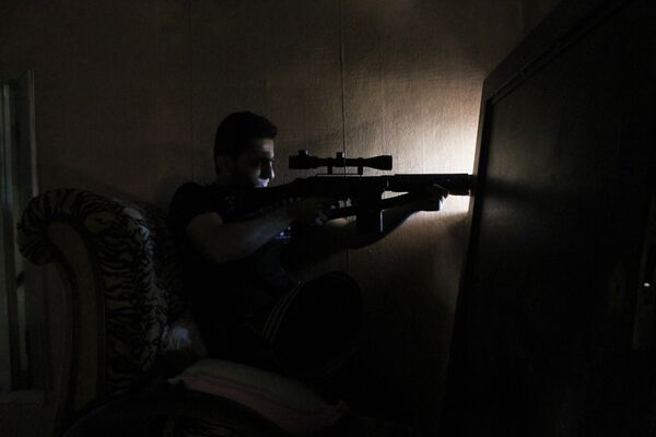 Снайпер Свободной Сирийской армии