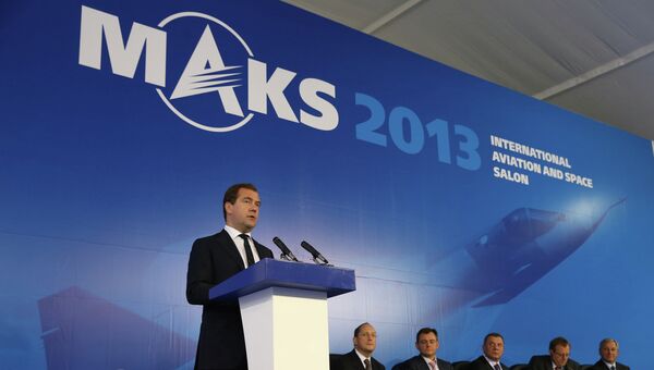 Д.Медведев на Международном авиационно-космическом салоне МАКС