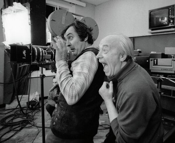 Егоров и Пучков во время съемок фильма Однажды, двадцать лет спустя