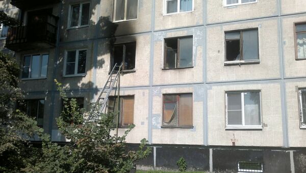 Пожар в доме 3 по проспекту Мечникова в Петербурге