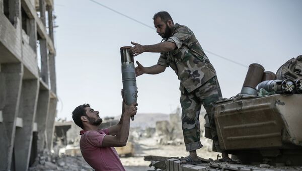 Сирийская армия в пригороде Дамаска. Архив