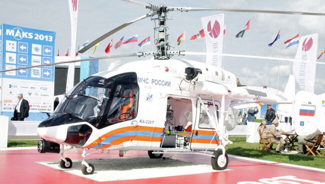 Вертолет Ka-226T на авиасалоне МАКС-2013