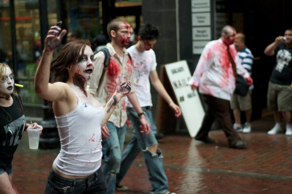 Парад зомби в Бостоне