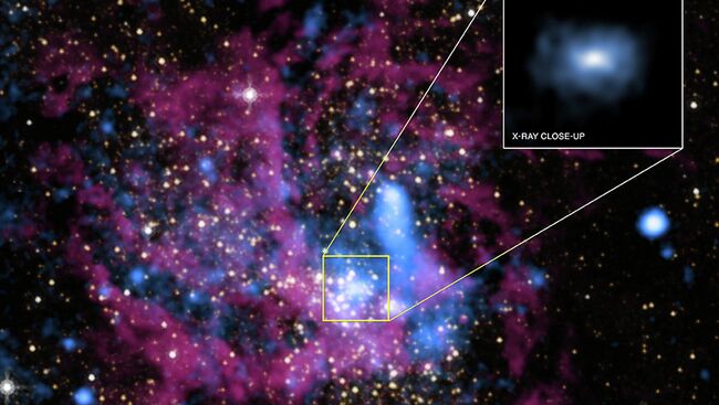 Снимки окрестностей черной дыры Sgr A* в центре Галактики, полученные при помощи “Чандра”