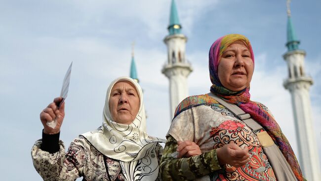 Празднование Ураза-байрама в Казани