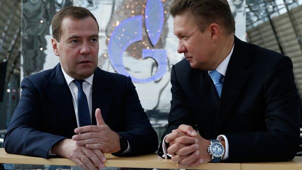 Встреча Д.Медведева и А.Миллера. Архивное фото