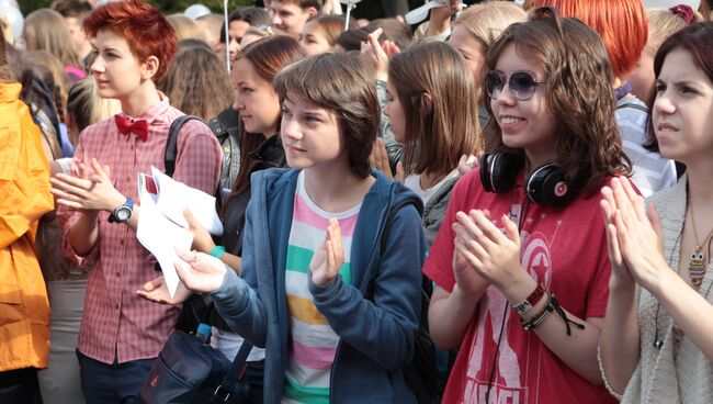 Торжественная линейка в честь Дня первокурсника в СПбГУ