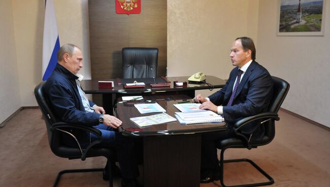 Путин провел встречу со Львом Кузнецовым в Красноярске