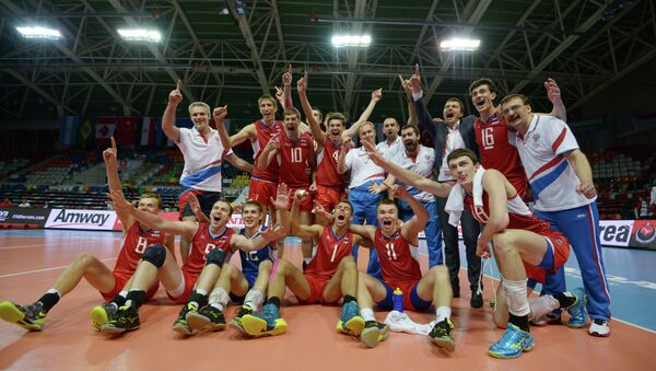 Волейболисты молодежной сборной России