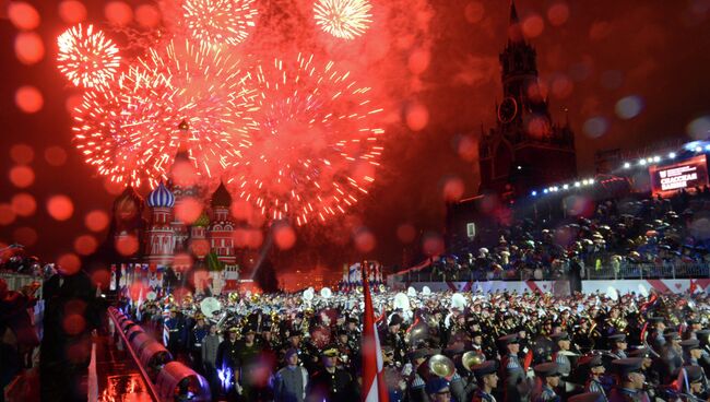 Генеральная репетиция фестиваля Спасская башня в Москве