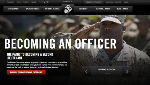 Скриншот сайта marines.com