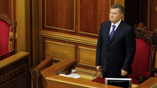 Президент Украины Виктор Янукович в Верховной Раде