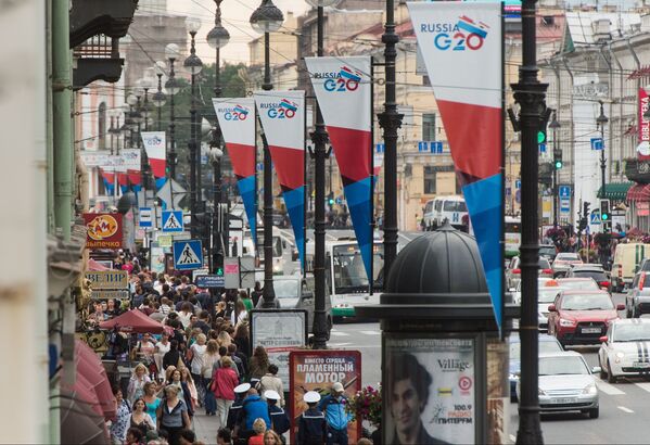 Санкт-Петербург перед началом саммита Группы двадцати