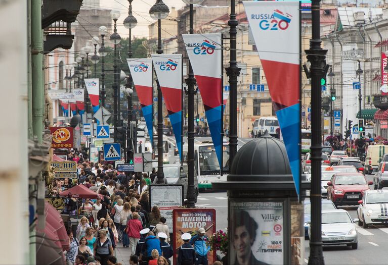 Санкт-Петербург перед началом саммита Группы двадцати