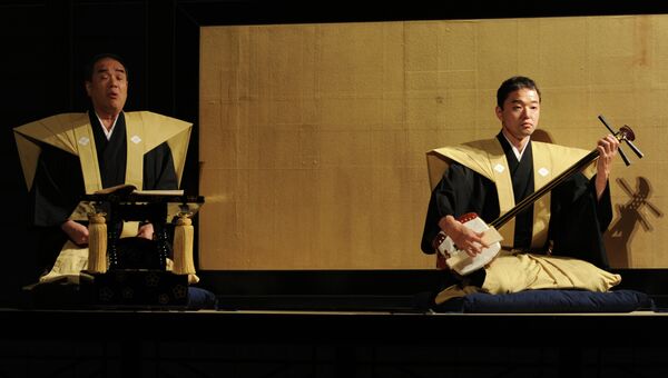 Спектакль театра Бунраку (Япония) Самоубийство влюбленных в Сонэдзаки
