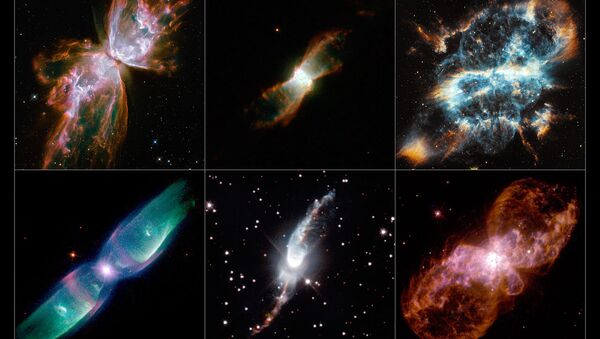 Биполярные планетарные туманности на снимках телескопа Хаббл