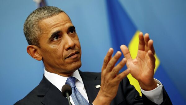 Президент США Барак Обама в Швеции