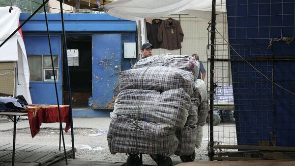 Гусинобродский рынок в Новосибирске 5 сентября