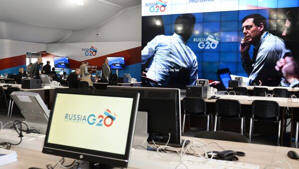 Работа Международного пресс-центра на саммите G20
