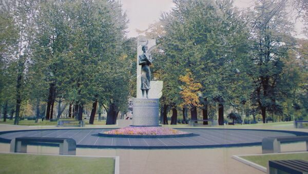 Проект памятника Ольге Берггольц в Петербурге