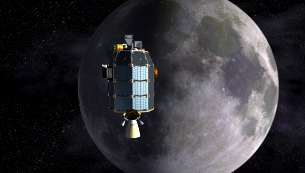 Лунный зонд НАСА LADEE глазами художника
