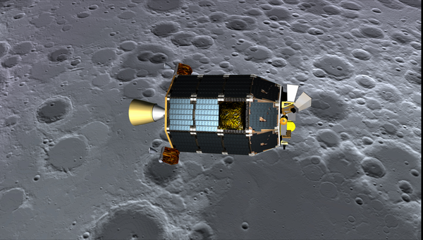 Лунный зонд НАСА LADEE глазами художника, архивное фото