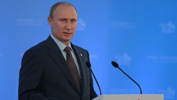 Пресс-конференция В. Путина по итогам встречи лидеров Группы двадцати
