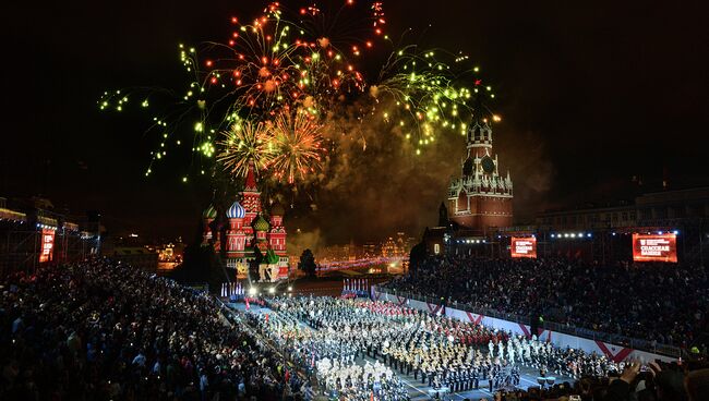 Закрытие фестиваля Спасская башня