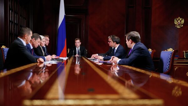 Д.Медведев провел встречу с вице-премьерами РФ