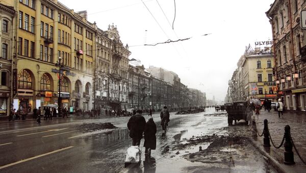 Жизнь блокадного Ленинграда, архивное фото.