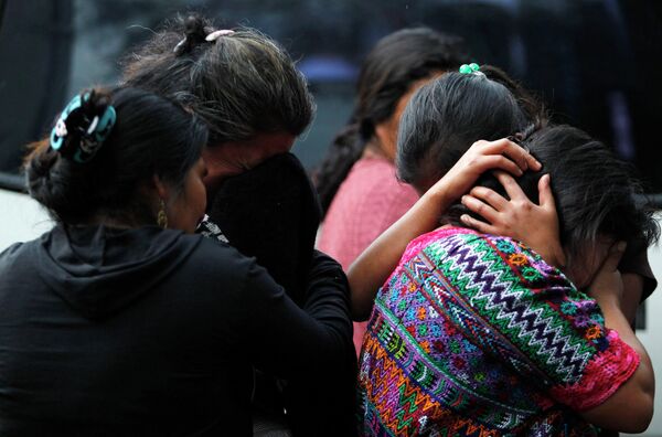 Родственники погибших в дтп в Гватемале