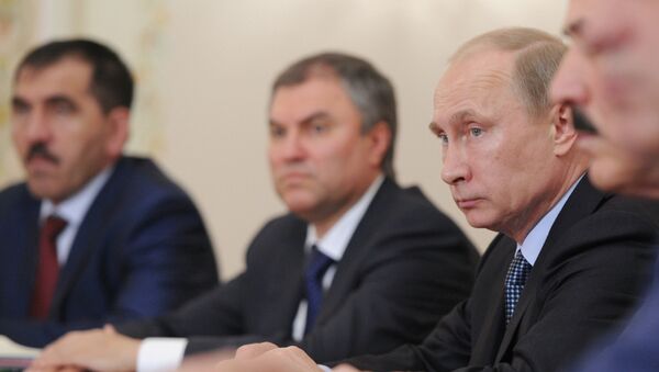 В.Путин провел встречу с избранными главами субъектов РФ. Фото с места события