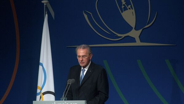 Действующий президент Международного олимпийского комитета (МОК) Жак Рогге
