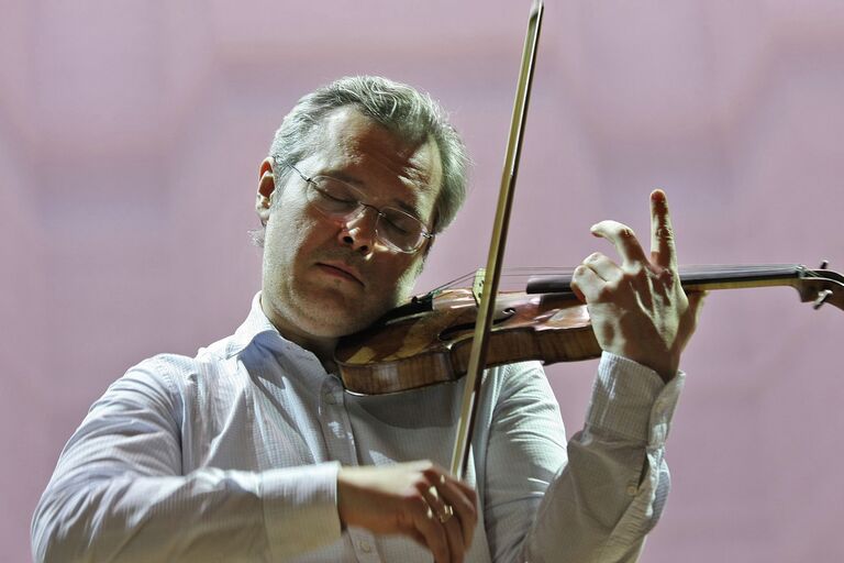 Скрипач Вадим Репин на открытии нового Концертного зала в Новосибирске. Фото с места события