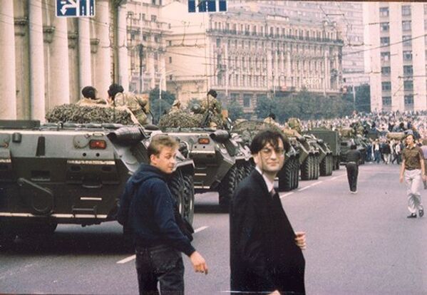 Дмитрий Волчек, Москва, Манежная площадь, 19 августа 1991 года