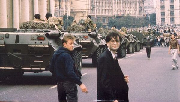 Дмитрий Волчек, Москва, Манежная площадь, 19 августа 1991 года