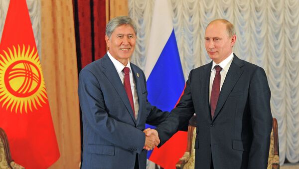 Владимир Путин и Алмазбек Атамбаев