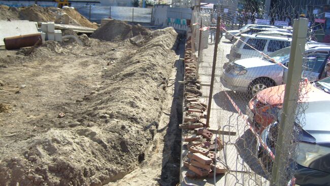 Строительство ТЦ на площади Маркса в Новосибирске, Архивное фото Строительство ТЦ на площади Маркса в Новосибирске, Архивное фото